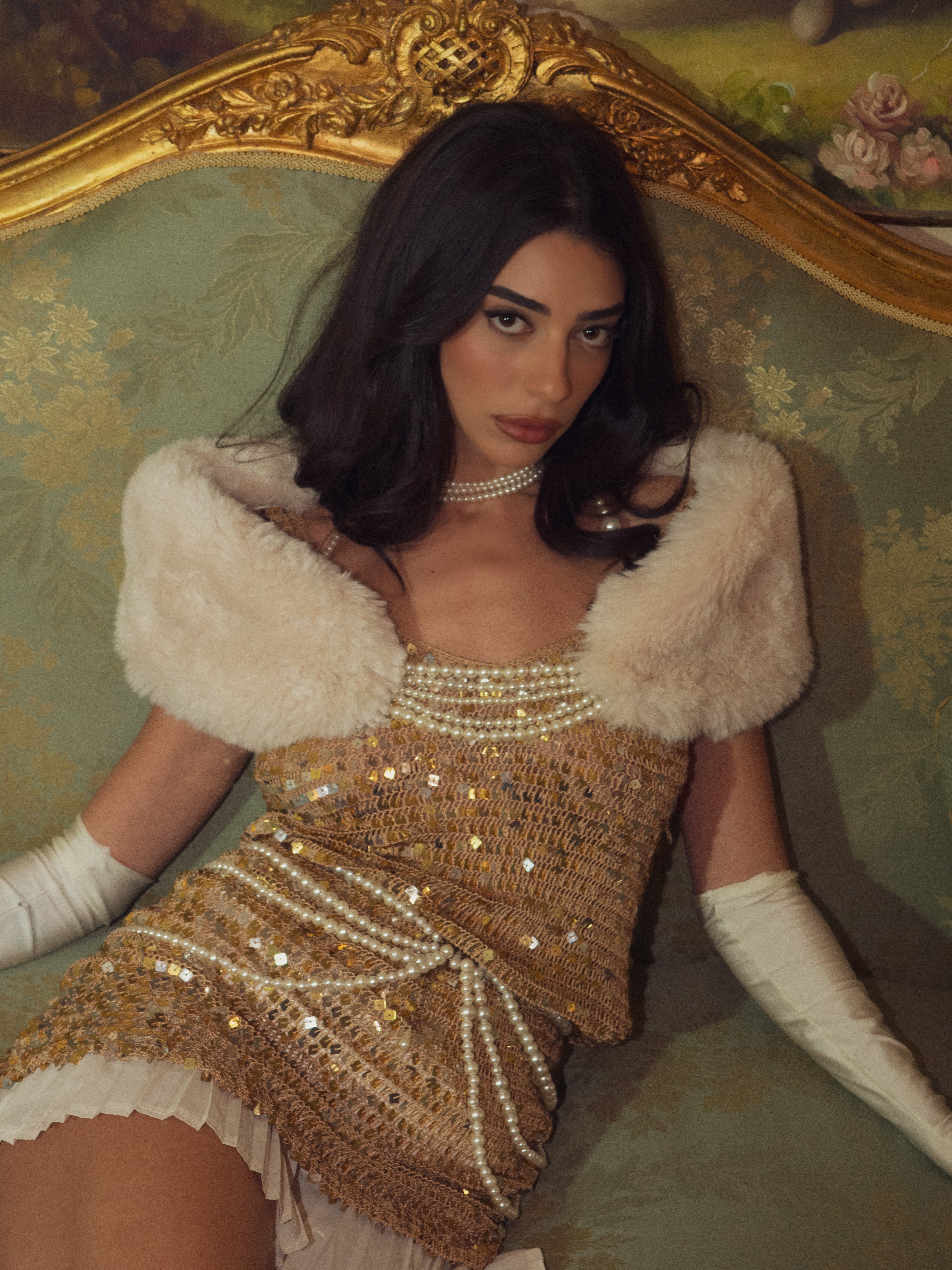 Faux fur scarf