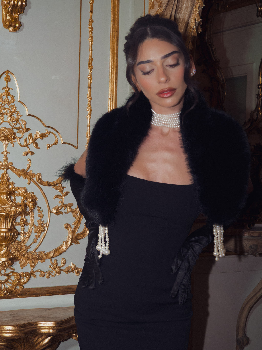 Faux fur scarf
